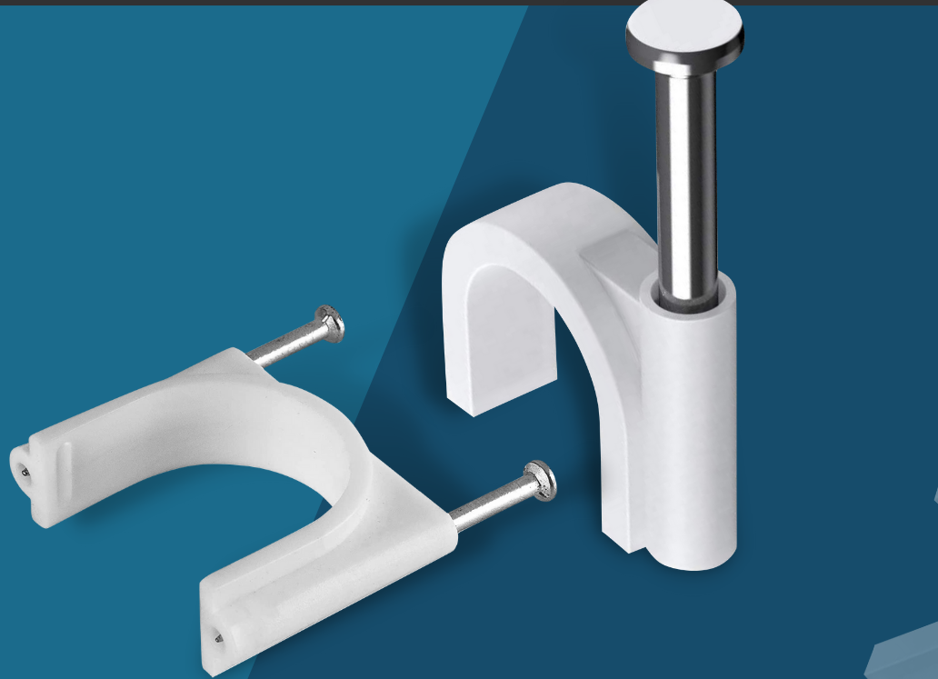 Cavaliers à clou pour câbles - 8mm